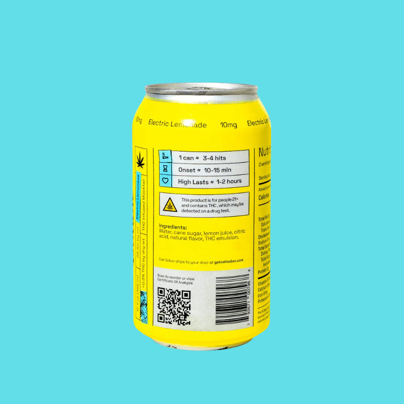 Cali Sober Electric Lemonade 10mg