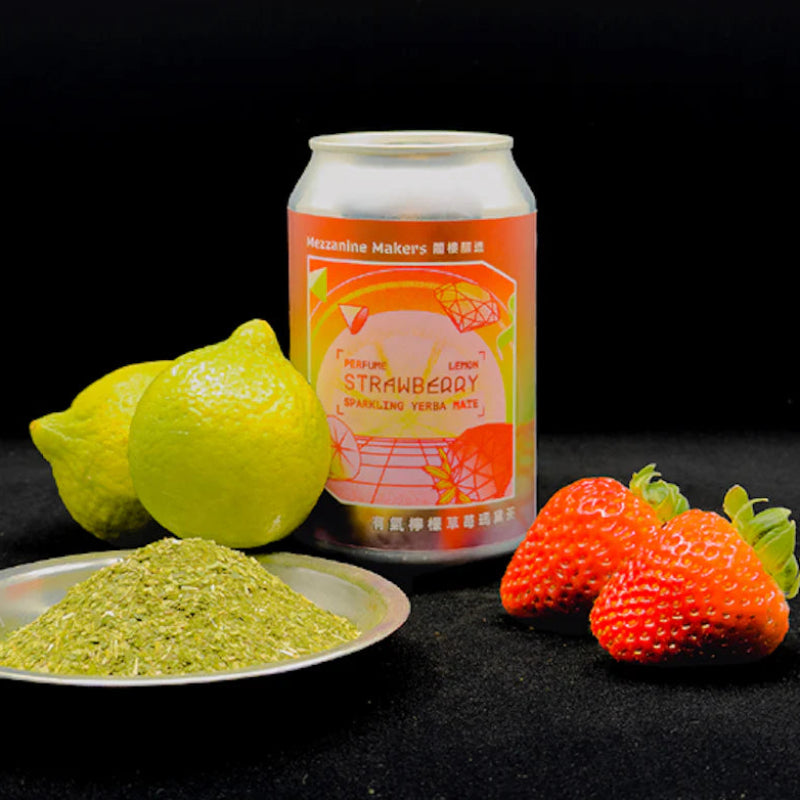 Mezzanine Makers Strawberry Sparkling Yerba Mate