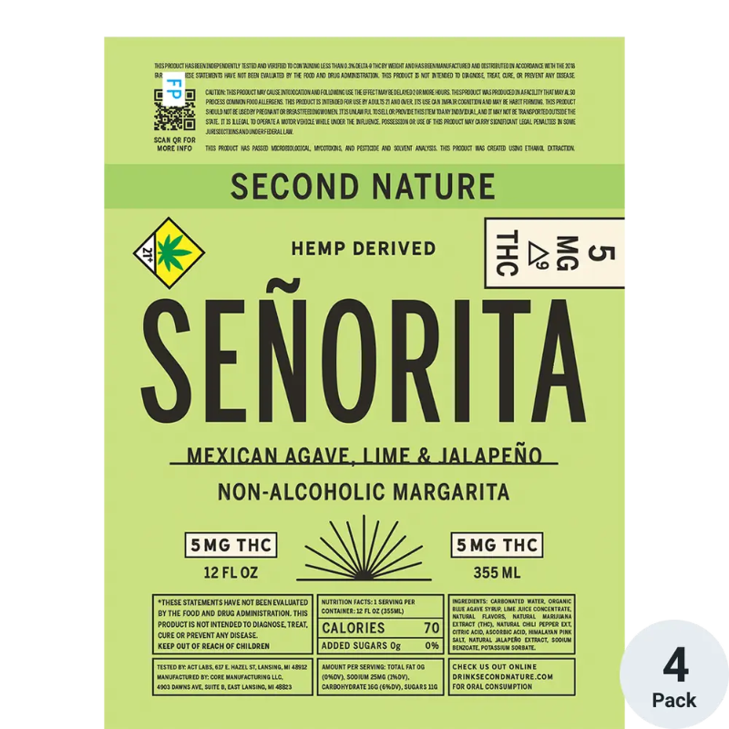 Señorita Mexican Agave Lime Jalapeño 10mg,