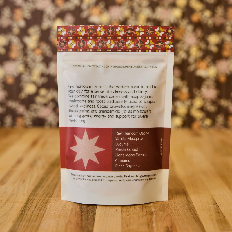 Cedar Hill Mushroom Drinking Chocolate Powdered Drink Mix